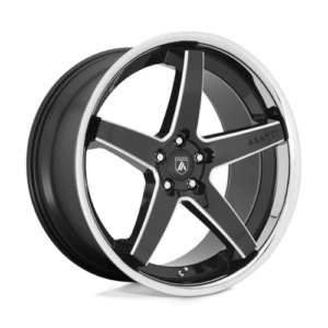 Asanti ABL31 REGAL - GLOSS BLACK MILLED WITH CHROME LIP