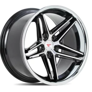 Ferrada Wheels CM1 - Machine Black / Chrome Lip