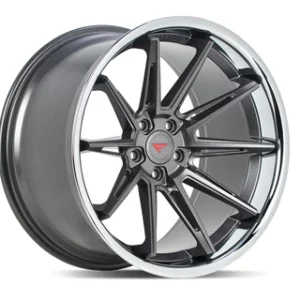 Ferrada Wheels CM2 - Matte Graphite / Chrome Lip
