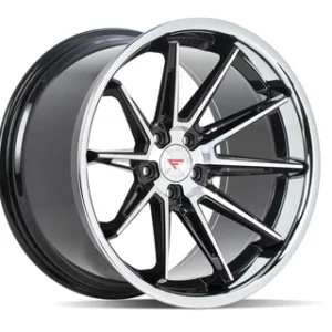 Ferrada Wheels CM2 - Machine Black / Chrome Lip