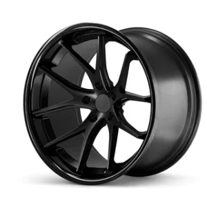 Ferrada Wheels FR2 - Matte Black / Gloss Black Lip