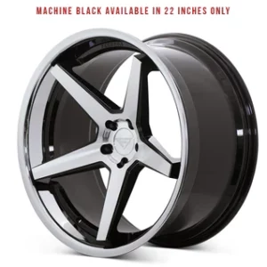 Ferrada Wheels FR3 - Machine Black / Chrome Lip