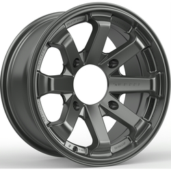 TIS UTV 558BMRL - gloss black w/red tint milled lip logo