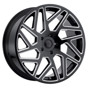 Black Rhino CYCLONE - GLOSS BLACK W/ MILLED SPOKES