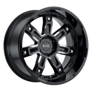 Black Rhino LOCKER - GLOSS BLACK W/ MILLED SPOKES