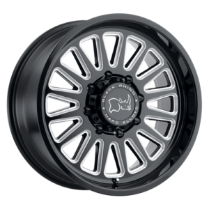 Black Rhino OCALA - GLOSS BLACK W/ MILLED SPOKES